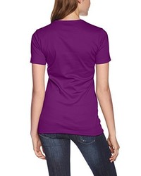 violettes T-shirt von Trigema