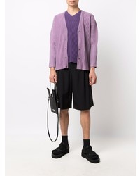 violettes Trägershirt von Homme Plissé Issey Miyake