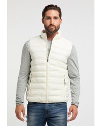 weiße ärmellose Jacke von Dreimaster