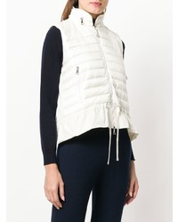 weiße ärmellose Jacke von Moncler