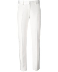 weiße Anzughose aus Seide von Victoria Beckham
