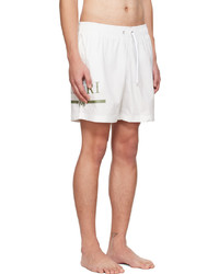 weiße Badeshorts von Amiri