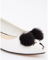 weiße Ballerinas von Asos