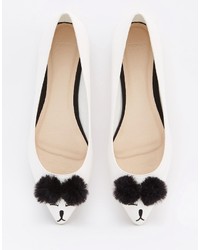 weiße Ballerinas von Asos