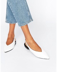 weiße Ballerinas von Asos