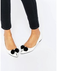 weiße Ballerinas von Asos