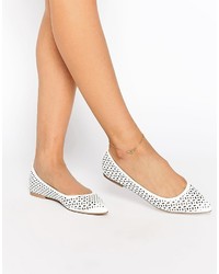 weiße Ballerinas von Asos