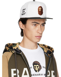 weiße Baseballkappe von BAPE