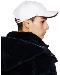 weiße Baseballkappe von Moncler