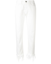 weiße enge Jeans aus Baumwolle von 3x1
