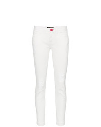 weiße enge Jeans aus Baumwolle von Dolce & Gabbana