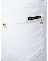 weiße enge Jeans aus Baumwolle von Philipp Plein