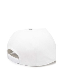 weiße bedruckte Baseballkappe von Moschino