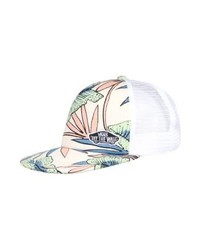 weiße bedruckte Baseballkappe von Vans