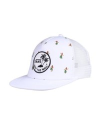 weiße bedruckte Baseballkappe von Vans