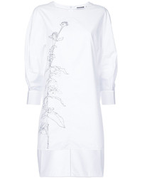 weiße bedruckte Bluse von Jil Sander