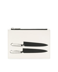 weiße bedruckte Clutch Handtasche von Calvin Klein 205W39nyc