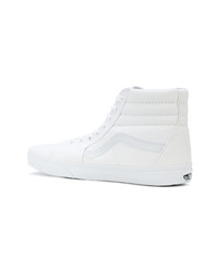 weiße bedruckte hohe Sneakers aus Segeltuch von Omc