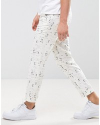 weiße bedruckte Hose von Asos