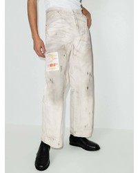 weiße bedruckte Jeans von Heron Preston