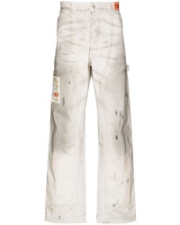 weiße bedruckte Jeans von Heron Preston