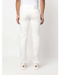 weiße bedruckte Jeans von Jacob Cohen