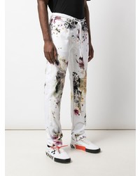 weiße bedruckte Jeans von Off-White