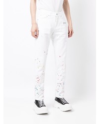 weiße bedruckte Jeans von Off-White