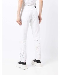 weiße bedruckte Jeans von Off-White