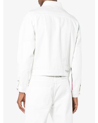 weiße bedruckte Jeansjacke von Calvin Klein 205W39nyc