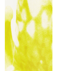 weiße bedruckte Kurzarmbluse aus Seide von Diane von Furstenberg
