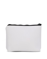 weiße bedruckte Leder Clutch Handtasche von MC2 Saint Barth