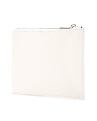 weiße bedruckte Leder Clutch von Calvin Klein 205W39nyc
