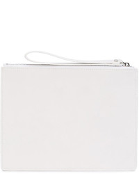 weiße bedruckte Leder Clutch von Christopher Kane