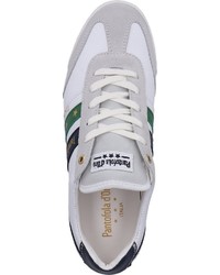 weiße bedruckte Leder niedrige Sneakers von Pantofola D'oro