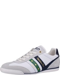 weiße bedruckte Leder niedrige Sneakers von Pantofola D'oro