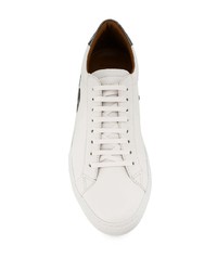 weiße bedruckte Leder niedrige Sneakers von Givenchy