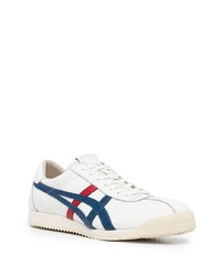 weiße bedruckte Leder niedrige Sneakers von Onitsuka Tiger