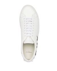 weiße bedruckte Leder niedrige Sneakers von Givenchy