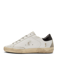 weiße bedruckte Leder niedrige Sneakers von Golden Goose