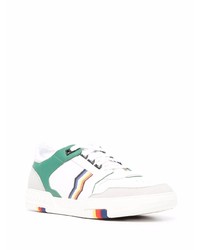 weiße bedruckte Leder niedrige Sneakers von Missoni