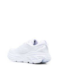 weiße bedruckte niedrige Sneakers von Hoka One One