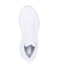 weiße bedruckte niedrige Sneakers von Hoka One One