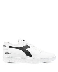 weiße bedruckte niedrige Sneakers von Diadora