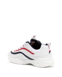 weiße bedruckte niedrige Sneakers von Fila