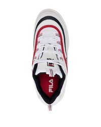 weiße bedruckte niedrige Sneakers von Fila