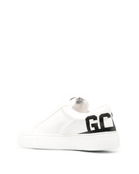 weiße bedruckte niedrige Sneakers von Gcds