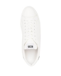weiße bedruckte niedrige Sneakers von Gcds