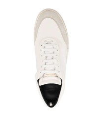 weiße bedruckte niedrige Sneakers von Officine Creative
