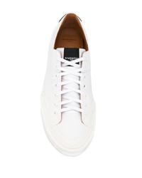 weiße bedruckte niedrige Sneakers von Givenchy